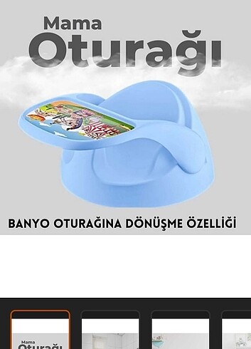 Mama sandalyesi ve banyo oturağı