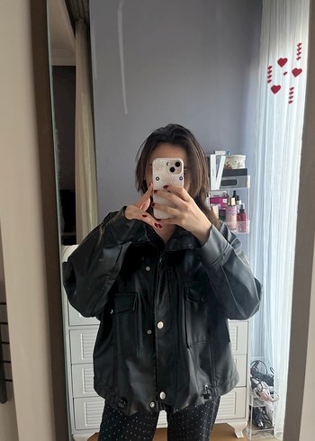 s Beden siyah Renk Zara Deri Ceket