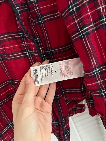 xs Beden bordo Renk H&M pijama takımı