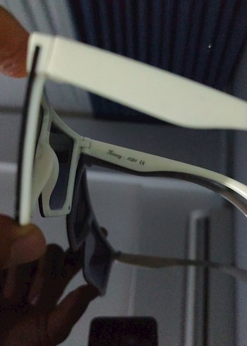 Şeffaf Çerçeveli Koyu Mor unisex Güneş Gözlüğü - Görsel 3