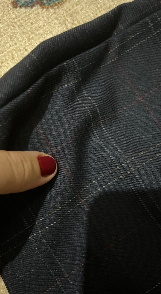 Düğmeli Lacivert Ekose şort Etek - Görsel 3