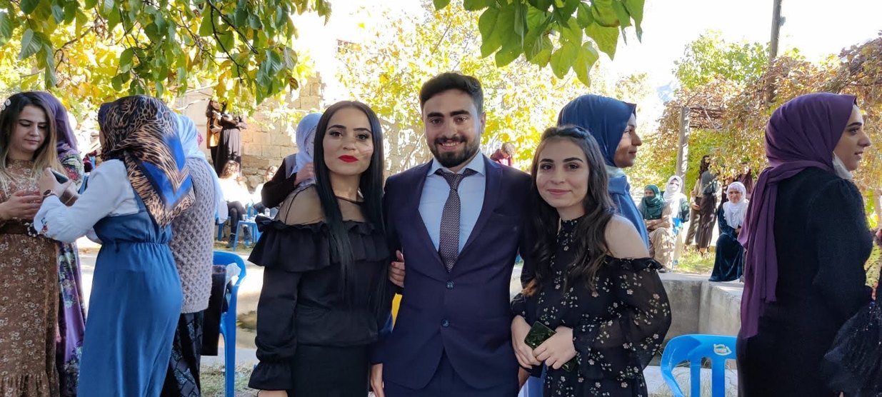 Siyah Çiçek Desenli Bohem Elbise - Görsel 5