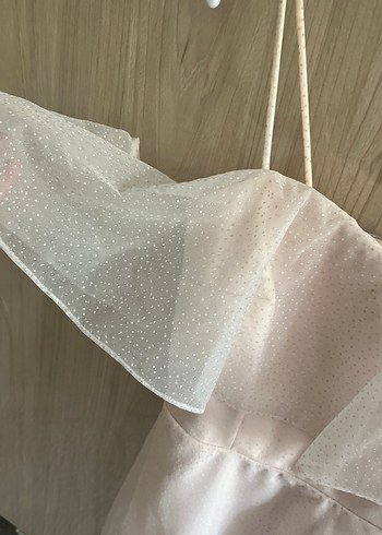 Mini Straplez Fırfırlı Abiye Elbise - Görsel 3