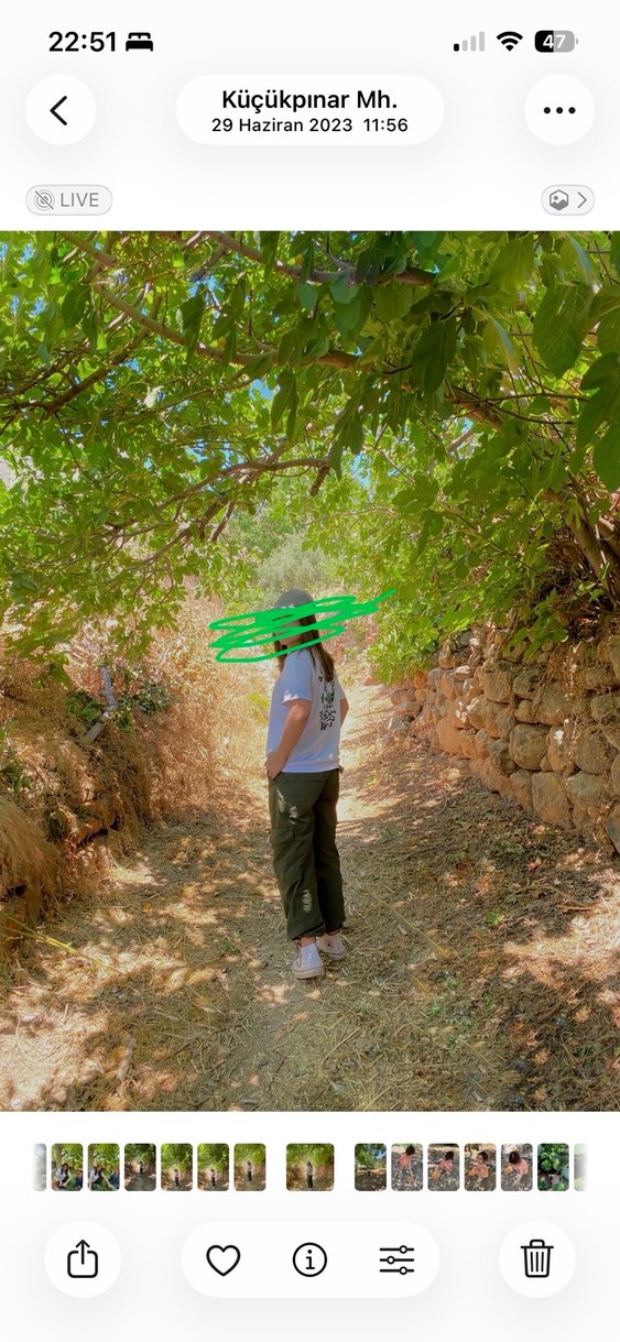 Kızlar için bol kesim, kabarık haki pantolon - Görsel 2