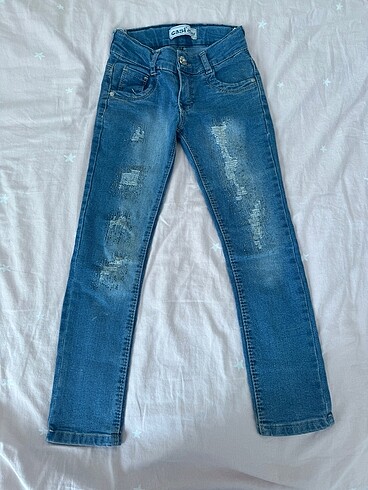 Kız Çocuk Kot Pantalon 7-8 Yaş