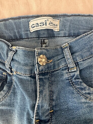 7 Yaş Beden mavi Renk Kız Çocuk Kot Pantalon 7-8 Yaş