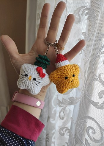 Yılbaşı sevimli anahtarlık çam ağacı süs - Görsel 2