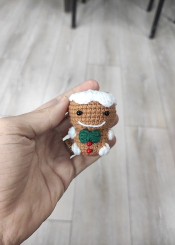 Yılbaşı hediyesi kurabiye adam charm gingerbread man - Görsel 2