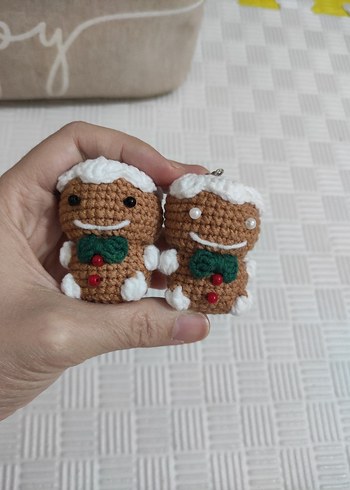 Yılbaşı hediyesi kurabiye adam charm gingerbread man - Görsel 3