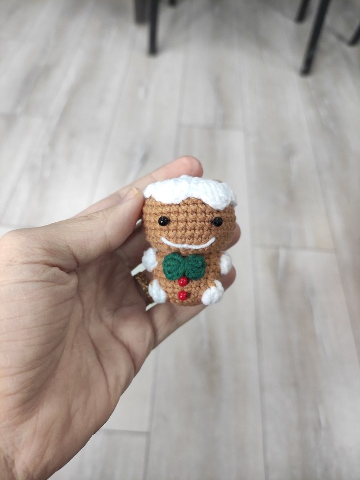 Yılbaşı hediyesi kurabiye adam charm gingerbread man - Görsel 2