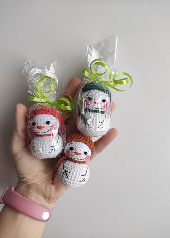 Yılbaşı yeni yıl hediyesi kardan adam - Görsel 7