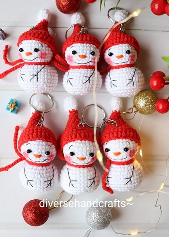 Yılbaşı yeni yıl hediyesi kardan adam - Görsel 2