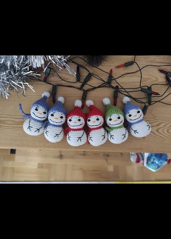 Yılbaşı yeni yıl hediyesi kardan adam - Görsel 6