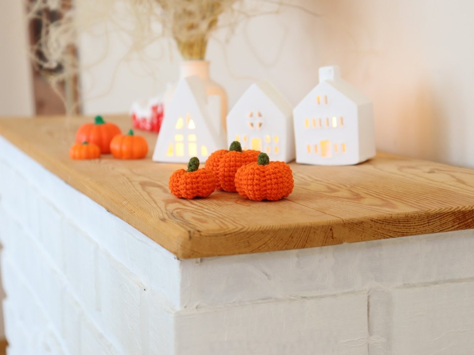 Bohem bal kabağı örgü dekor amigurumi - Görsel 3