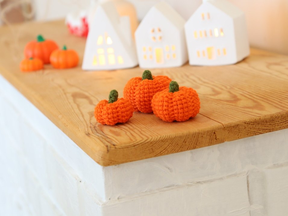Bohem bal kabağı örgü dekor amigurumi - Görsel 5