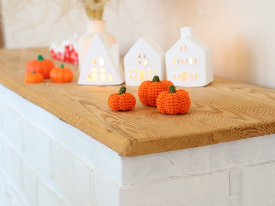 Bohem bal kabağı örgü dekor amigurumi - Görsel 2