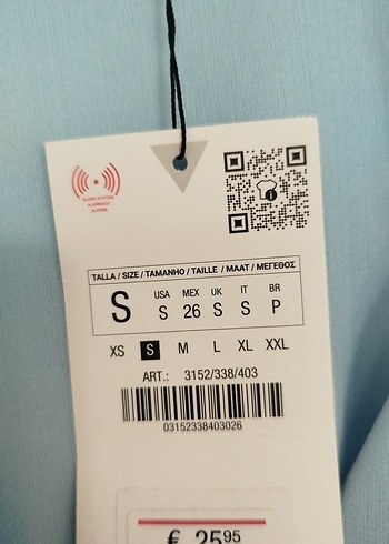 Zara Mavi Drapeli V Yaka Uzun Kalem Elbise