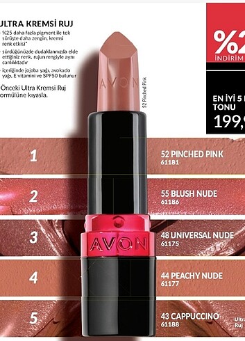 Avon en çok satan rujlar 