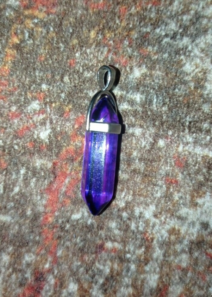 Mor kolye ucu Ali Baba zincir hediye - Görsel 2