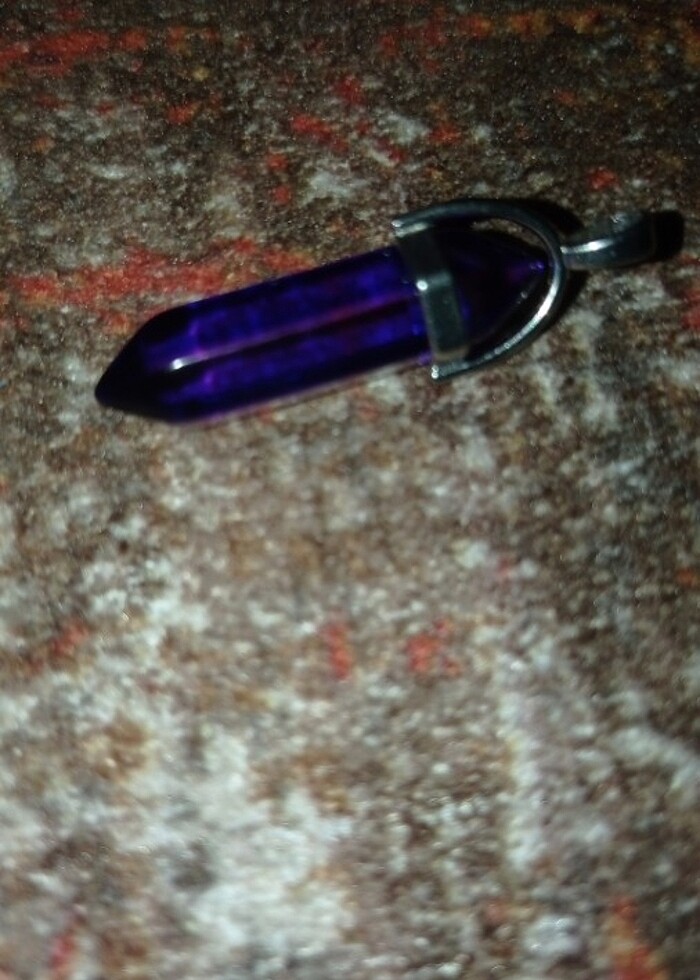 Mor kolye ucu Ali Baba zincir hediye - Görsel 3