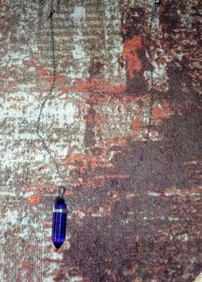 Mor kolye ucu Ali Baba zincir hediye - Görsel 5