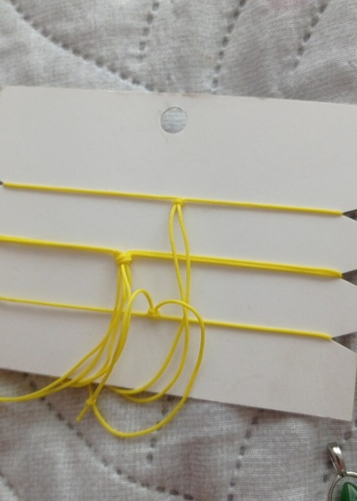 Doğal taş kolye ucu zinciri üçlü bileklik seti - Görsel 5