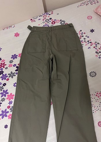 Kadın Keten Kemerli Salaş Pantolon - Görsel 4