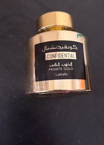 5ml dekant Lattafa Confidential Private Gold kirke klonu