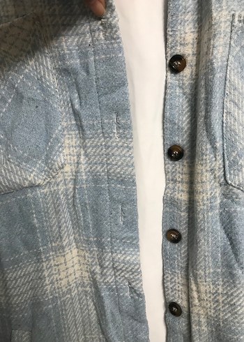 Gri Batik Desenli Uzun Kollu Gömlek - Görsel 2