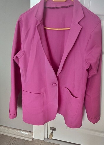 Blazer ceket FUŞYA PEMBE