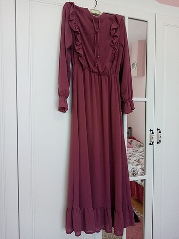 Bordo elbise