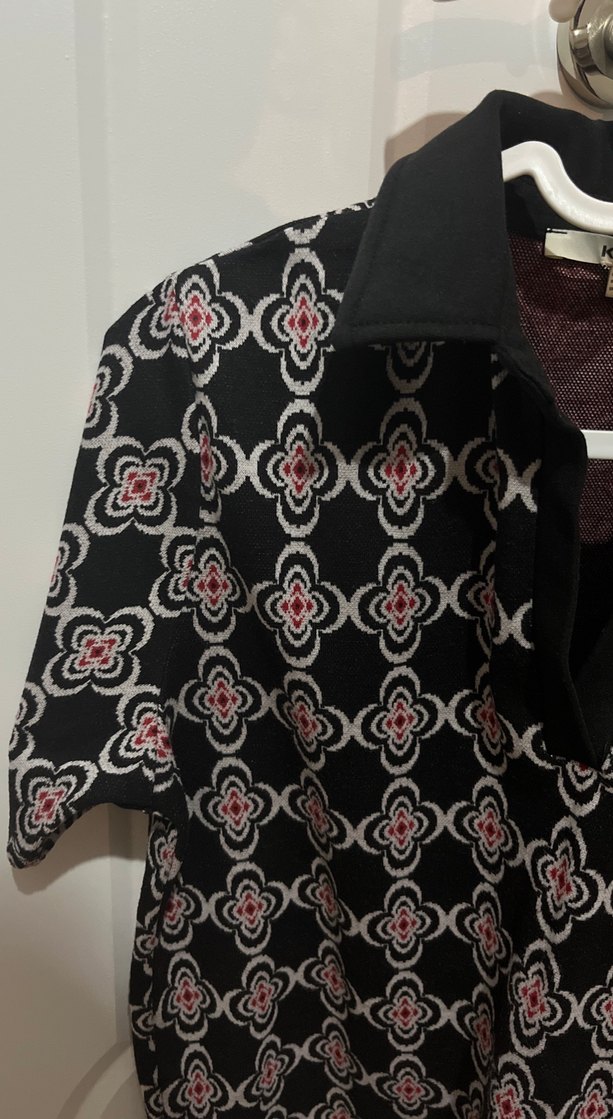 Bordo Desenli  Kısa Kollu tişört - Görsel 3