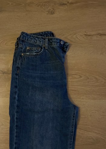 Kadın Lacivert Midi Boy Denim Jean - Görsel 2