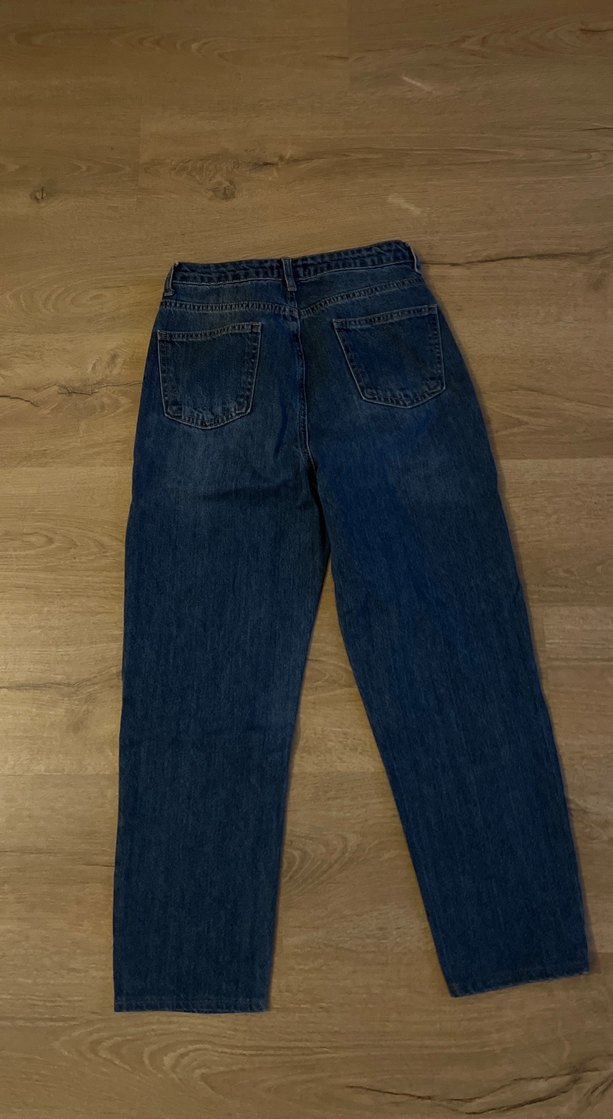 Kadın Lacivert Midi Boy Denim Jean - Görsel 3