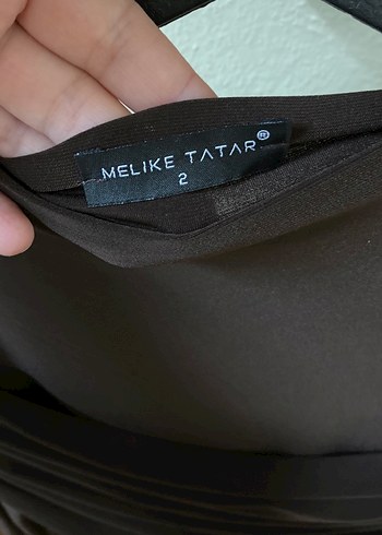 Kahverengi Drapeli Uzun Kollu Bluz - Görsel 3