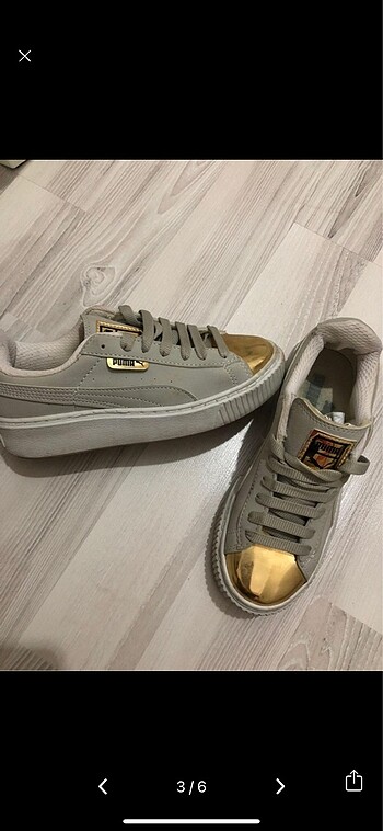 Puma Sneakers gold detaylı