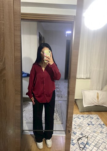 Zara Bordo Gömlek