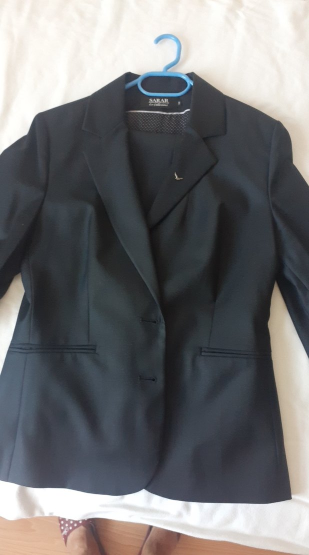lâcivert bayan Ofis Takım Elbise, Regular Fit 38 beden yeni - Görsel 2