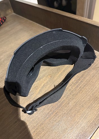 Siyah Erkek Kayak Gözlüğü, Biker Stil, Cırt Cırtlı - Görsel 3