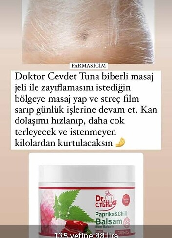 Dr Cevdet Tuna biber balsam 