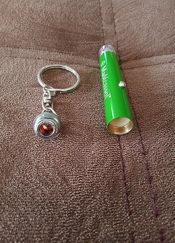 Beden El Feneri Anahtarlık. Mercekli LED ışık Boy:8 cm.