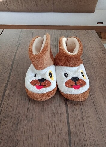 Tabanı Kaymaz Kaliteli Peluş Ev Panduf 26-27 no