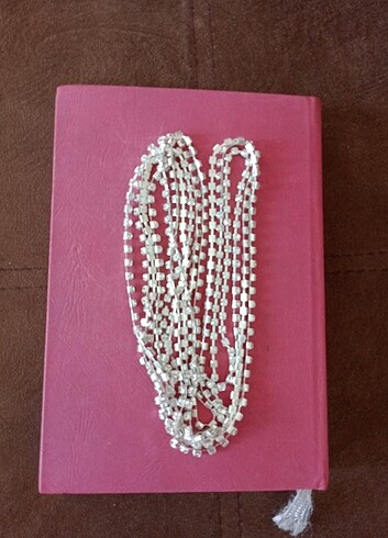 2.66 m.Kaliteli Kristal Taşlı Zincir. - Görsel 5