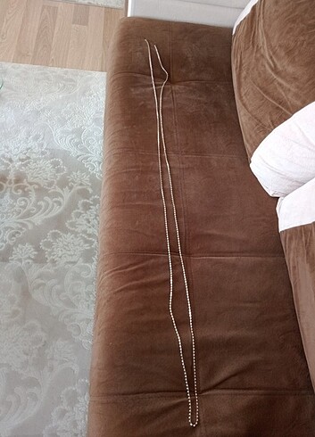 2.66 m.Kaliteli Kristal Taşlı Zincir. - Görsel 11