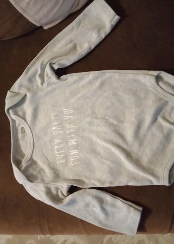 Hello Baby 2 Yaş.Gri Uzun Kollu Bebek Body.Çıtçıtlı. - Görsel 7