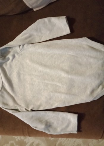 Hello Baby 2 Yaş.Gri Uzun Kollu Bebek Body.Çıtçıtlı. - Görsel 15