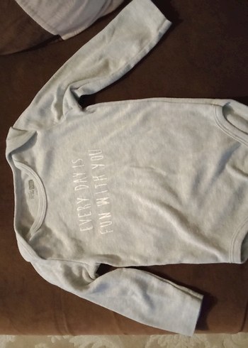 Hello Baby 2 Yaş.Gri Uzun Kollu Bebek Body.Çıtçıtlı. - Görsel 11