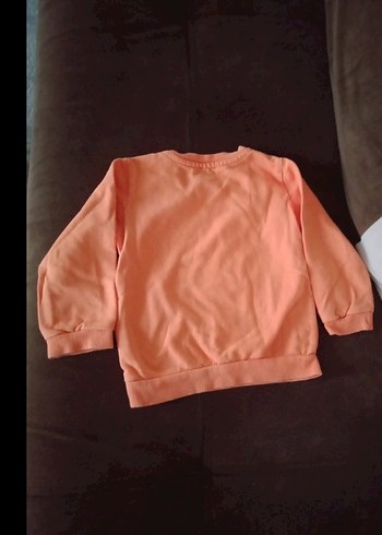 Hello Baby 2 yaş.Turuncu Baskılı Kız Erkek Sweatshirt - Görsel 6