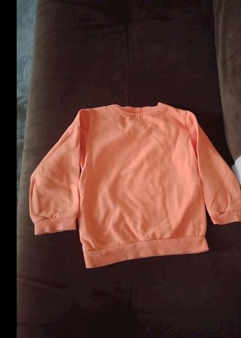 Hello Baby 2 yaş.Turuncu Baskılı Kız Erkek Sweatshirt - Görsel 5