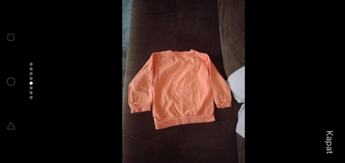 Hello Baby 2 yaş.Turuncu Baskılı Kız Erkek Sweatshirt - Görsel 5